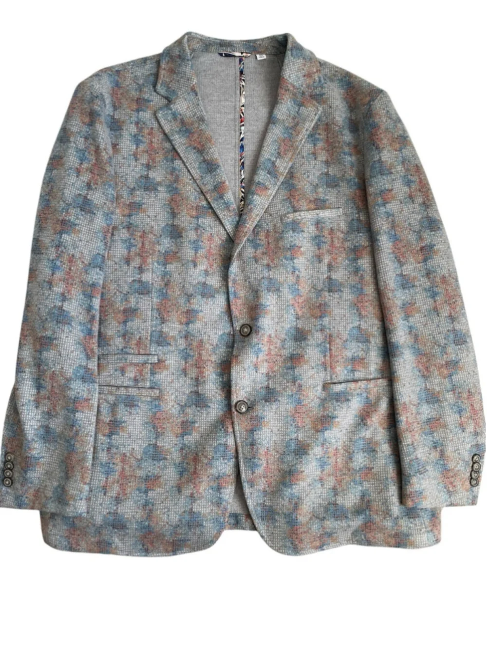 Robert Graham Sport Coat Blazer Men's 46R Tailored Unstructured AOP